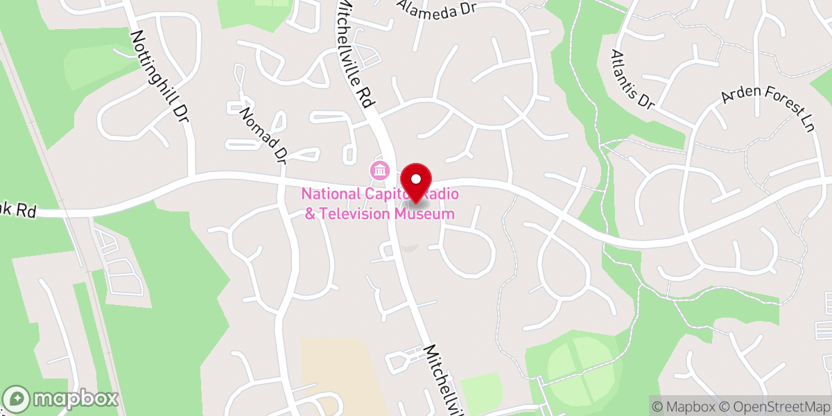 Map showing location of United Parish of Bowie Presbyterian Church
