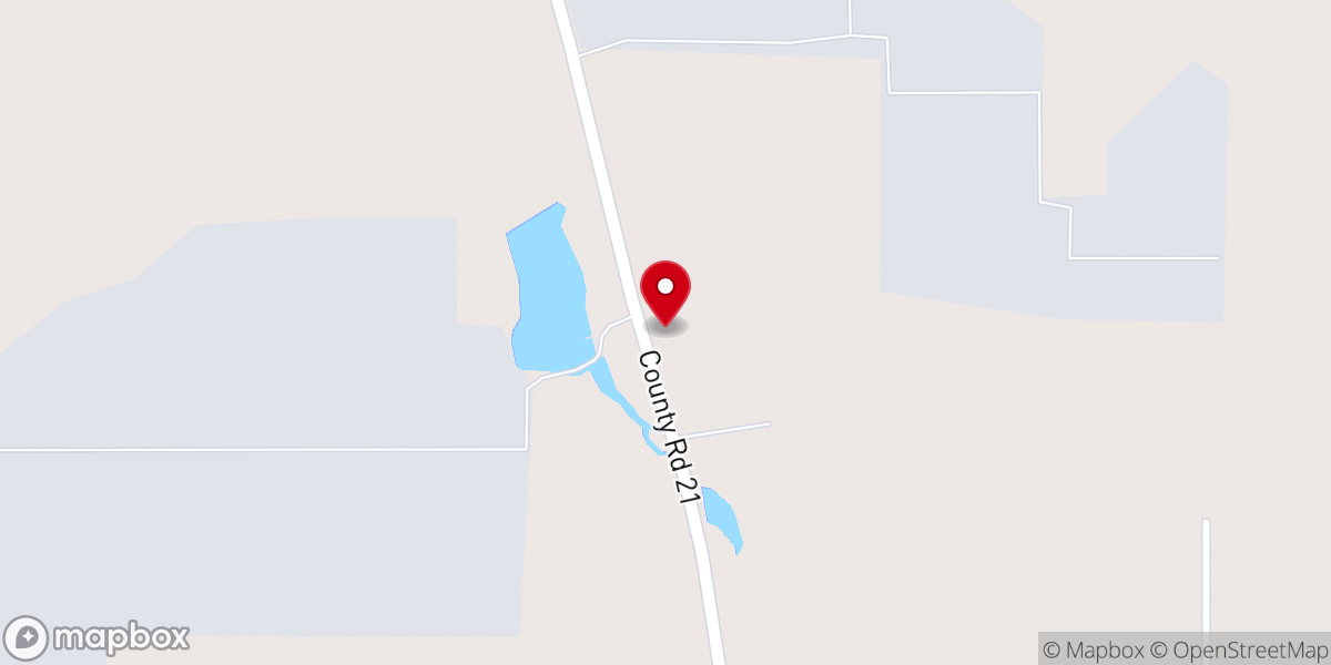 Map showing location of Thomas Grove Freewill Baptist