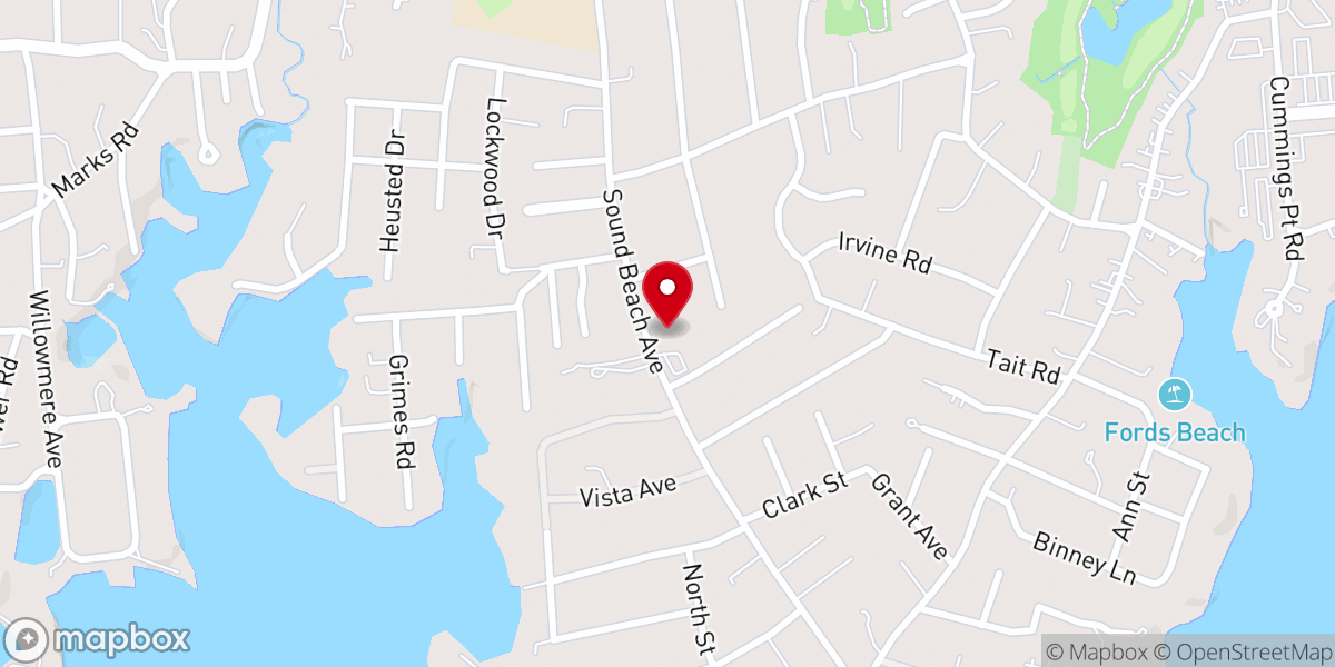 Map showing location of St Saviours Episcopal Church