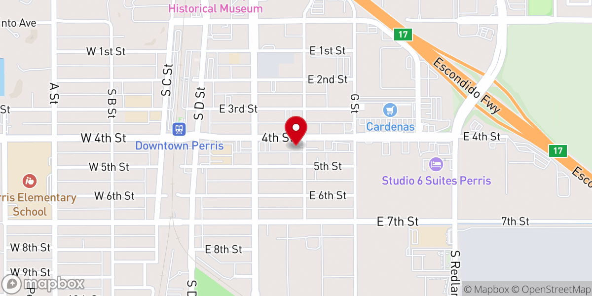 Map showing location of Iglesia Apostólica Aliento De Vida Inc