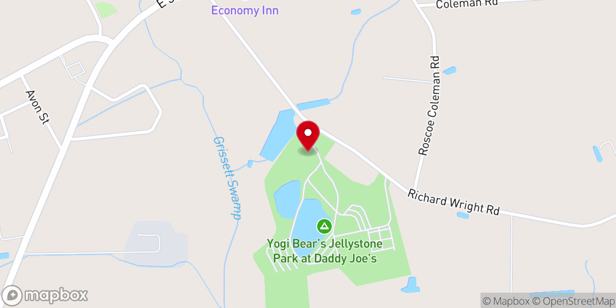 Map showing location of Jellystone Park™ Tabor City