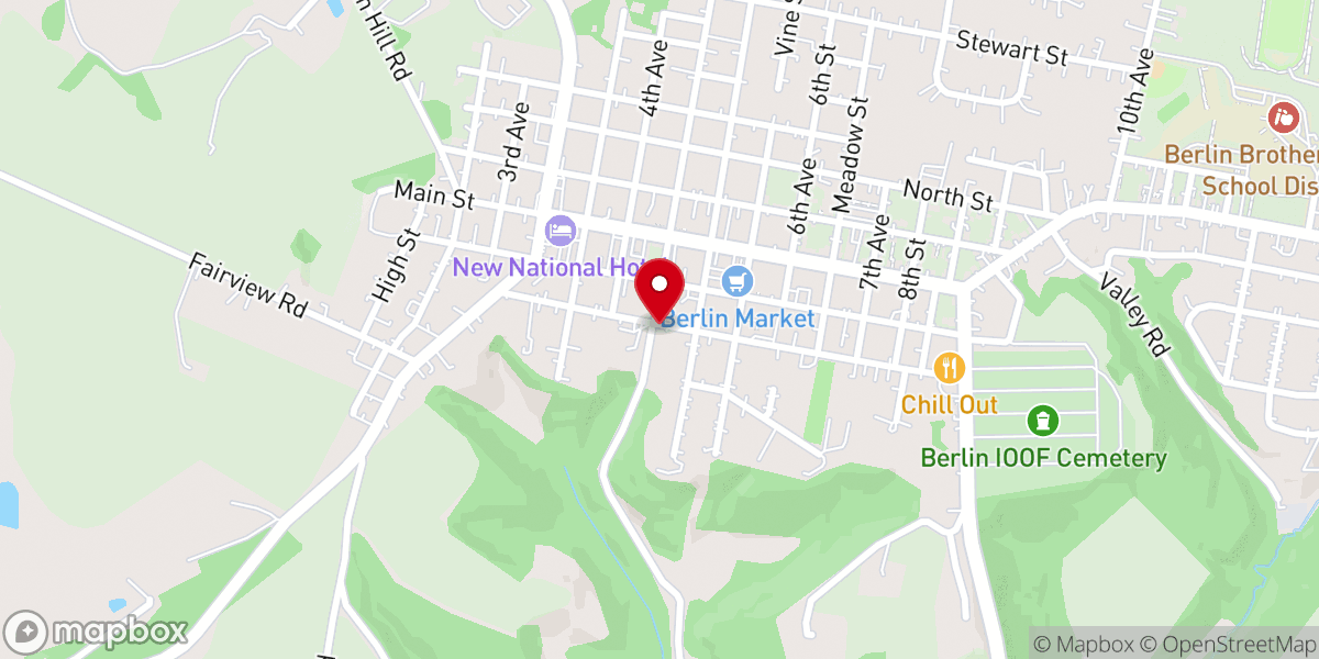 Map showing location of Three Seasons Community Church