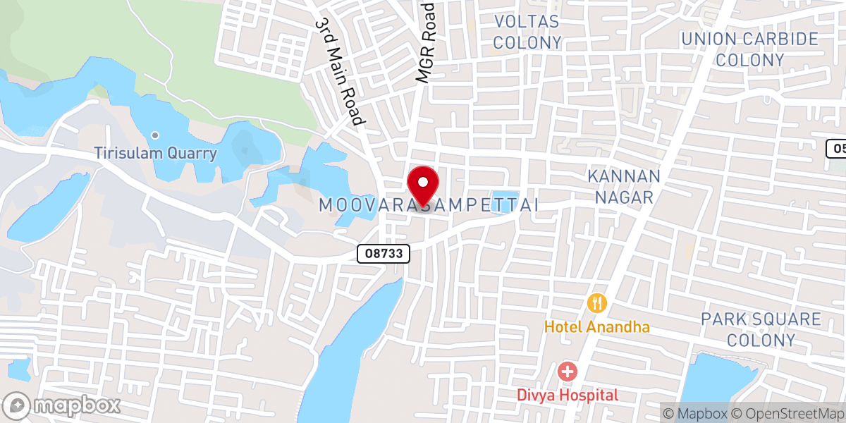 Map showing location of CSI Holy Trinity Church