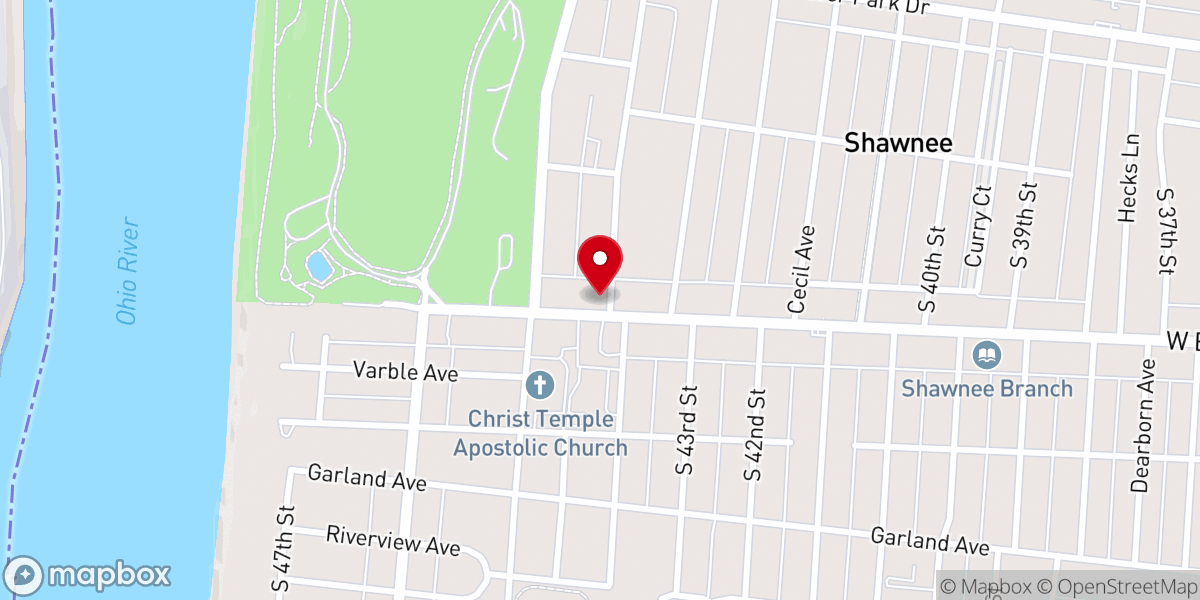 Map showing location of West End Church Of Christ