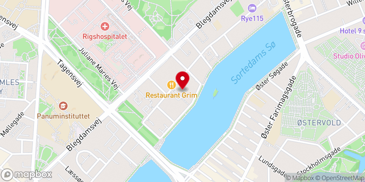 Map showing location of Fredens Kirke