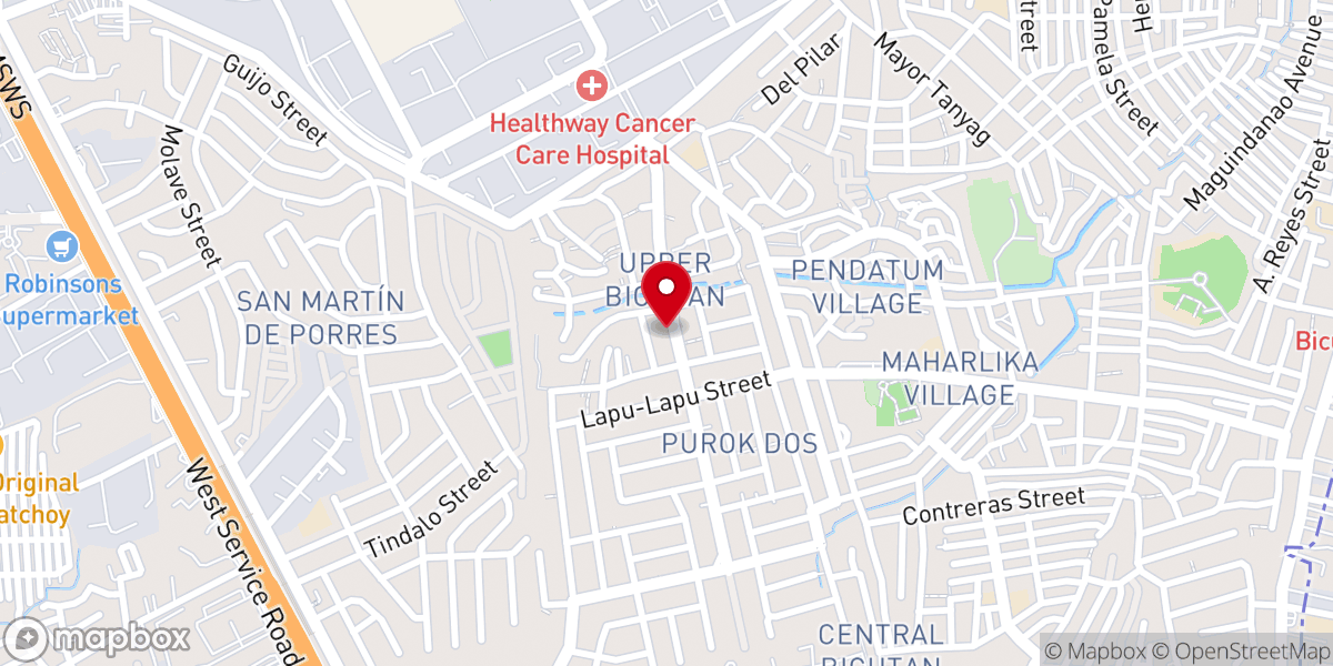 Map showing location of Battlefield Baptist Church