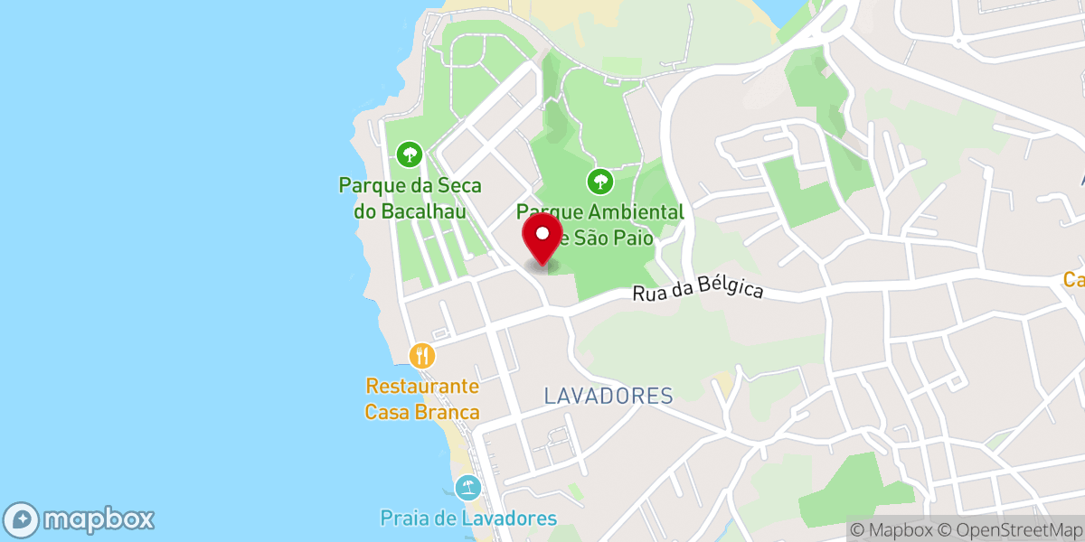 Map showing location of Capela de São Pedro