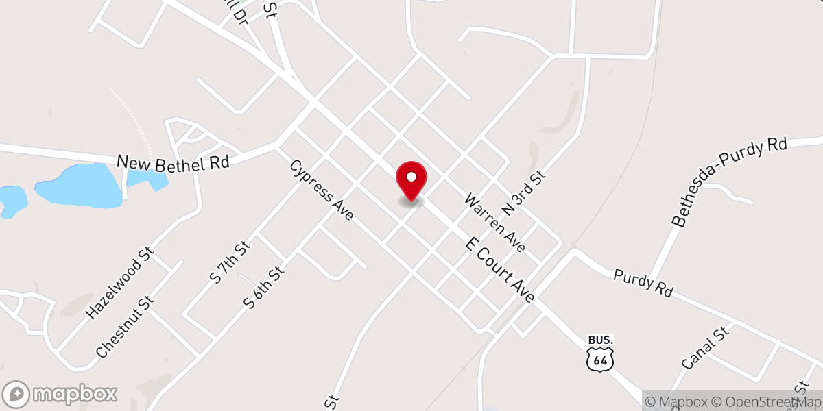 Map showing location of Court Avenue Cumberland Church
