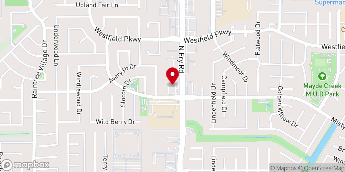 Map showing location of Iglesia Emanuel Katy