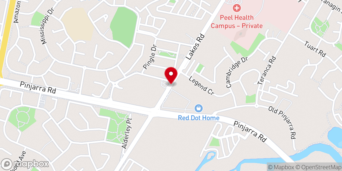 Map showing location of The Salvation Army Mandurah Corps Church