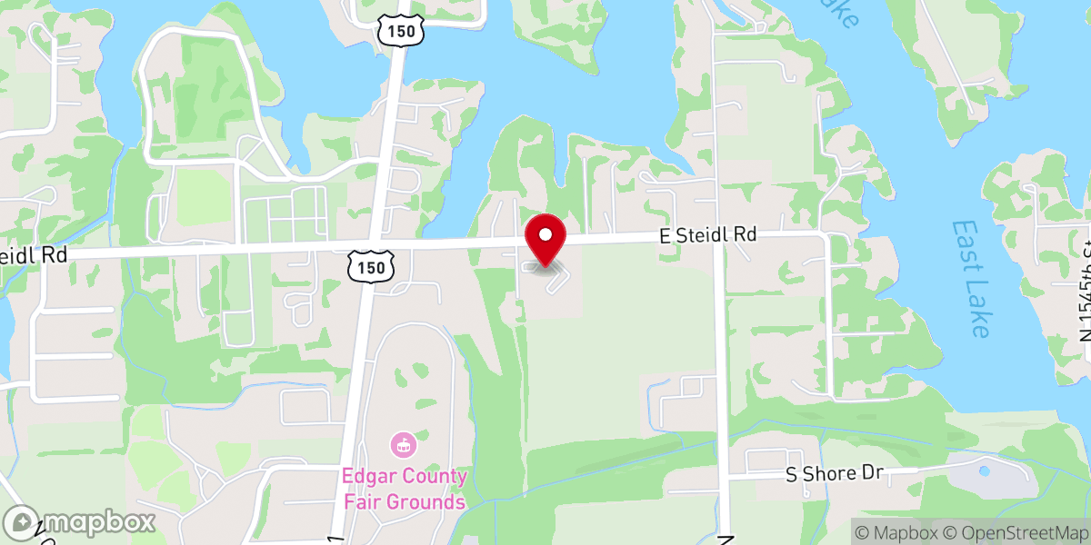 Map showing location of Lake Ridge Christian Church