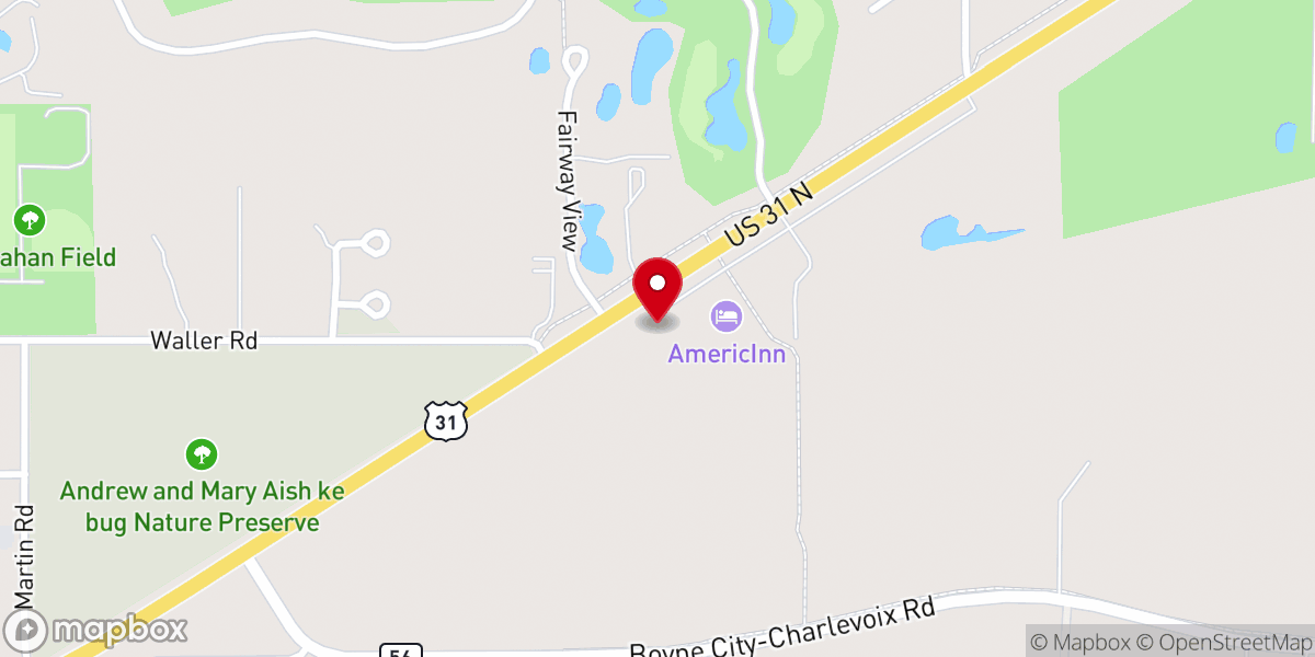 Map showing location of Bethany Lutheran Church