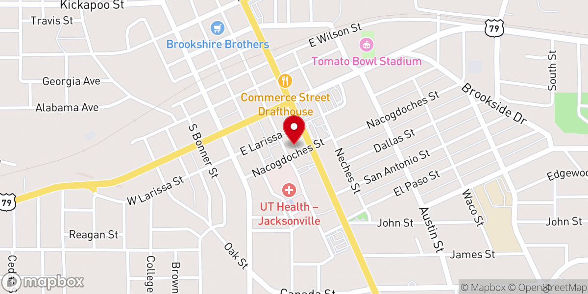 Map showing location of Peoples Church of Jacksonville Inc