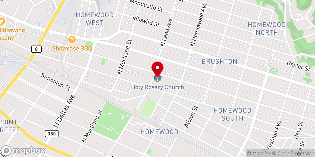 Map showing location of St Charles Lawanga Parish Offices