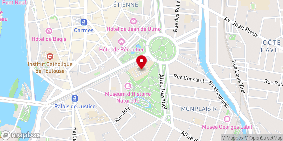 Map showing location of Couvent Des Carmes Déchaussées