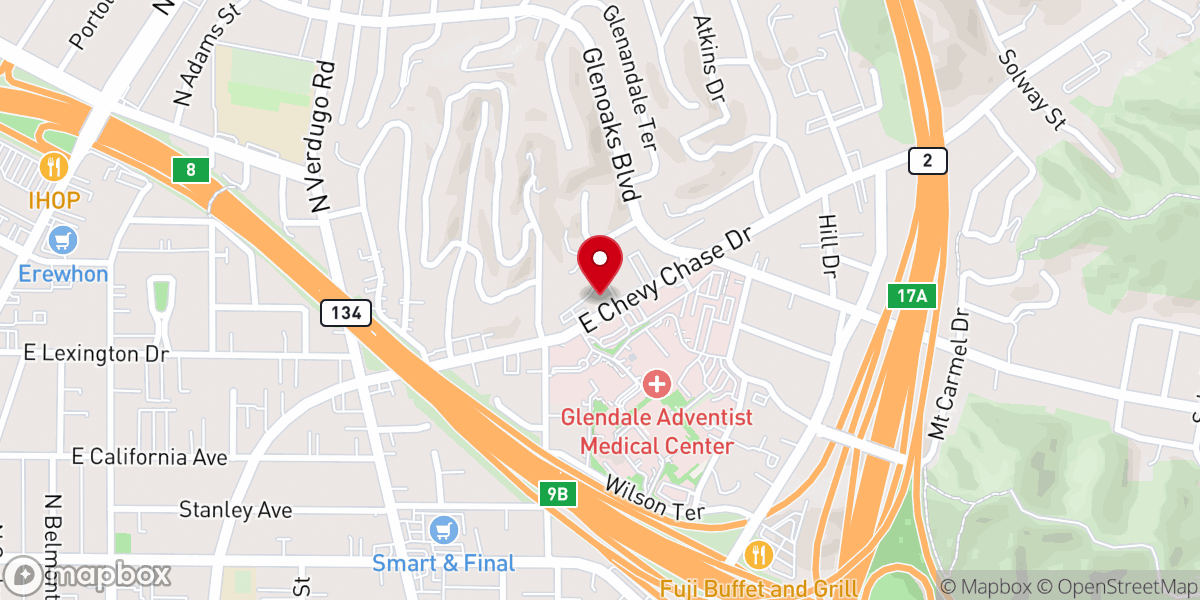 Map showing location of Southern California Conference of Seventh-day Adventists