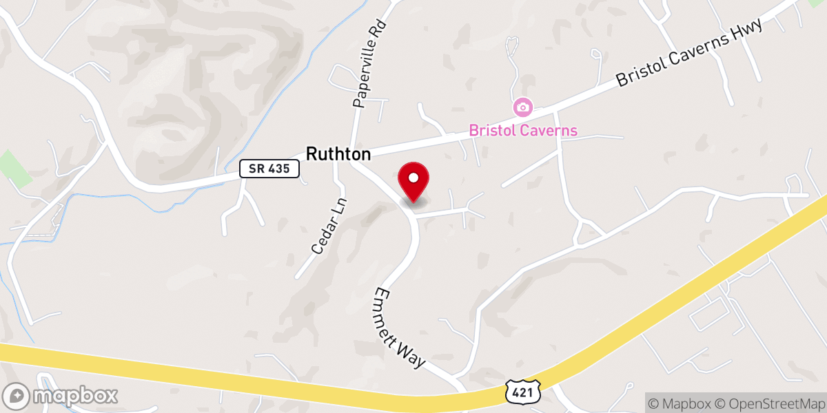 Map showing location of Landmark Mission Church