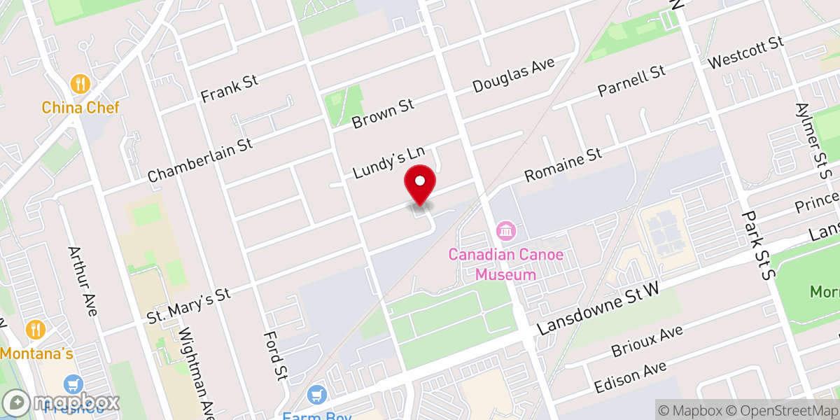 Map showing location of Peterborough Seventh-day Adventist Church