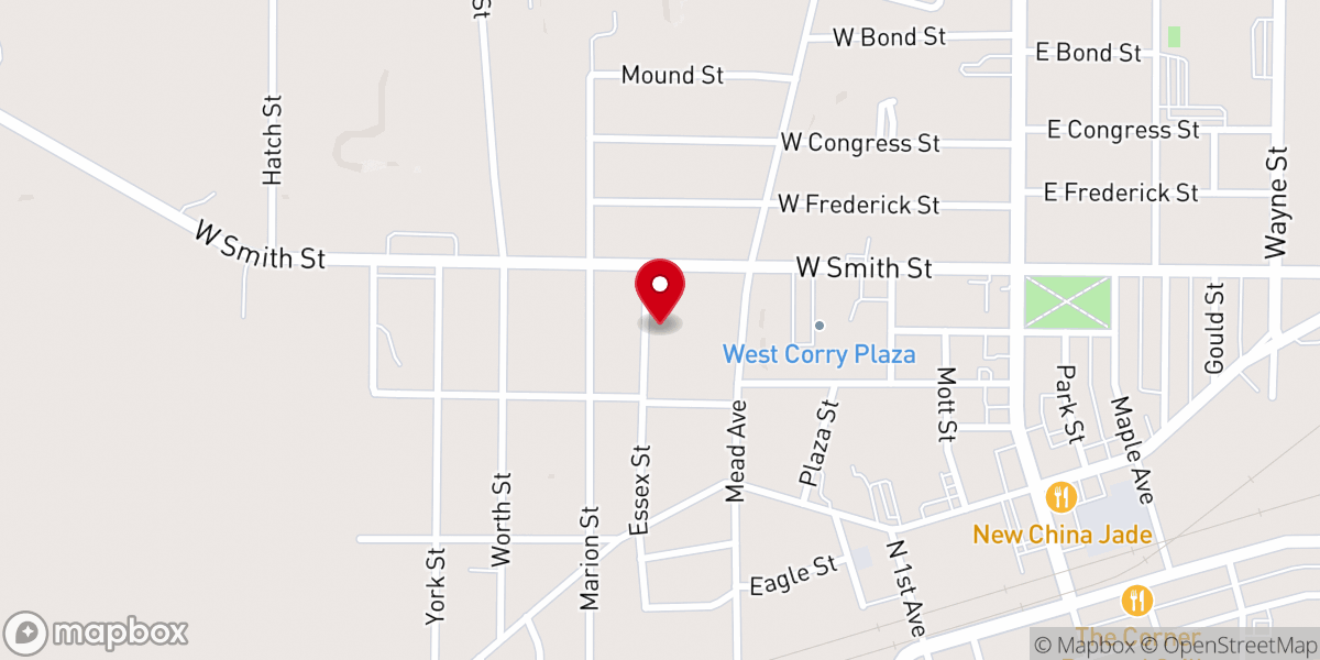 Map showing location of Victory Harvest Fellowship