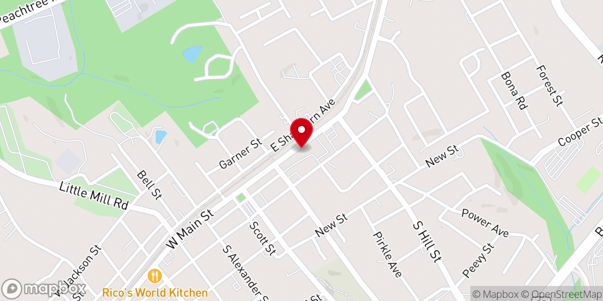 Map showing location of Good News Church GA