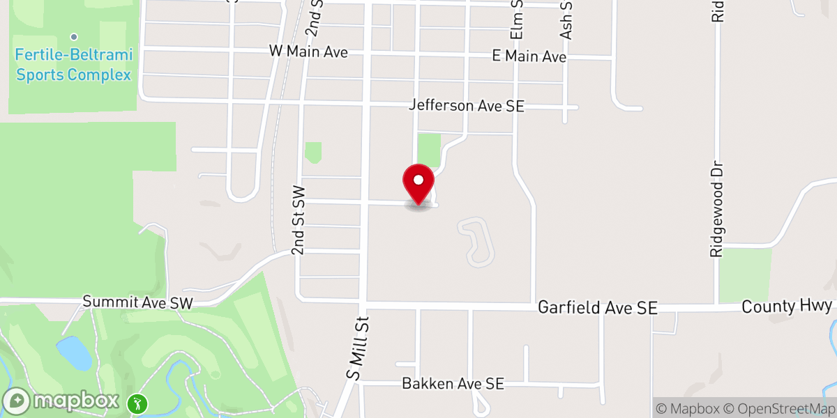 Map showing location of Polk County Fair