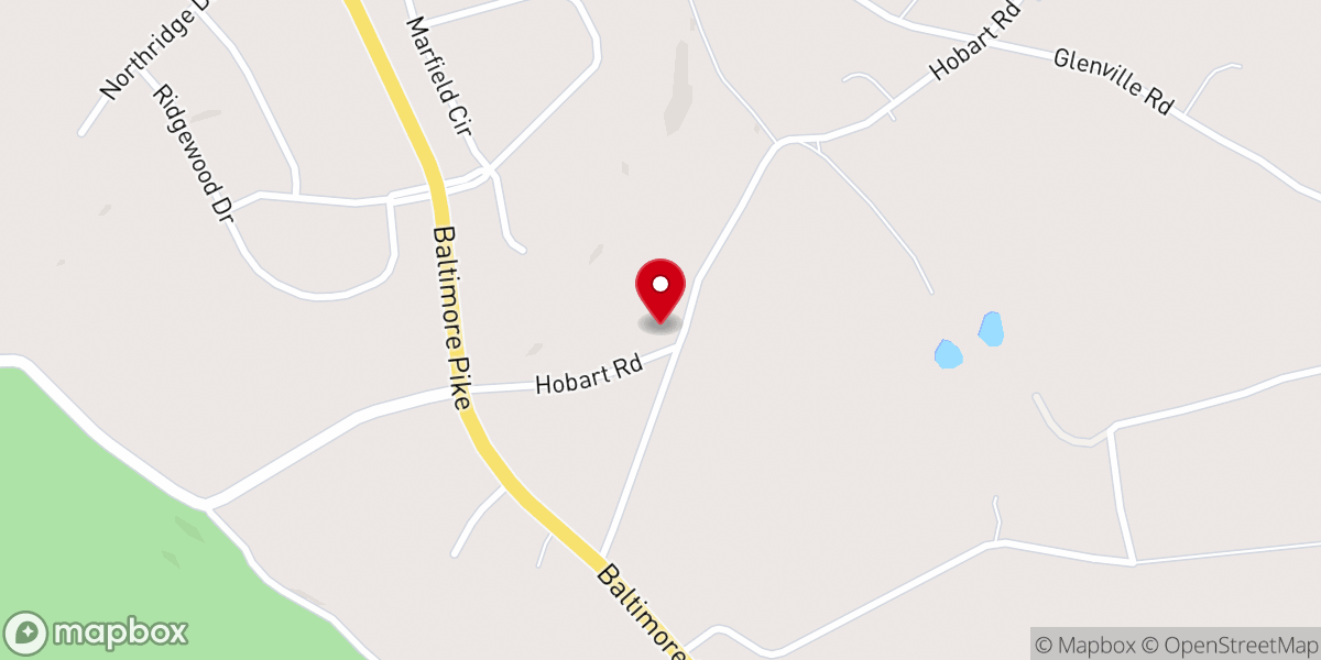 Map showing location of St David's United Church