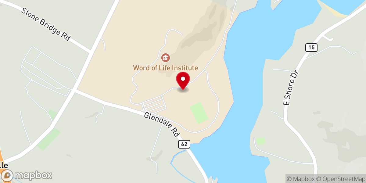 Map showing location of Word of Life Bible Institute