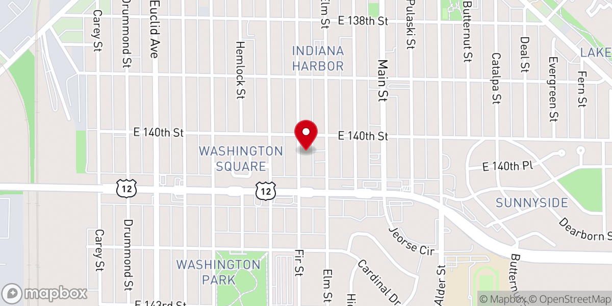 Map showing location of House of Glory World Outreach