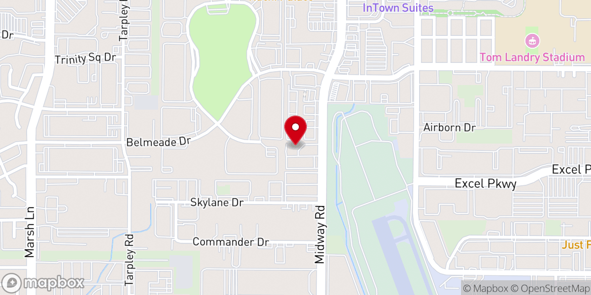 Map showing location of Rise Fellowship Church