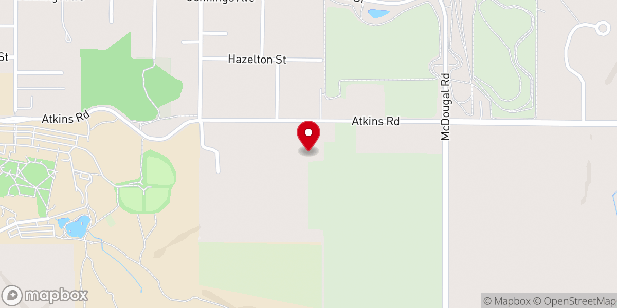 Map showing location of First Baptist Church of Petoskey