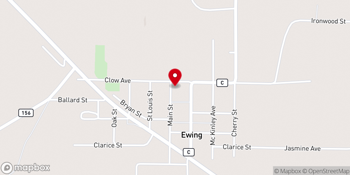 Map showing location of Queen of Peace Catholic Church