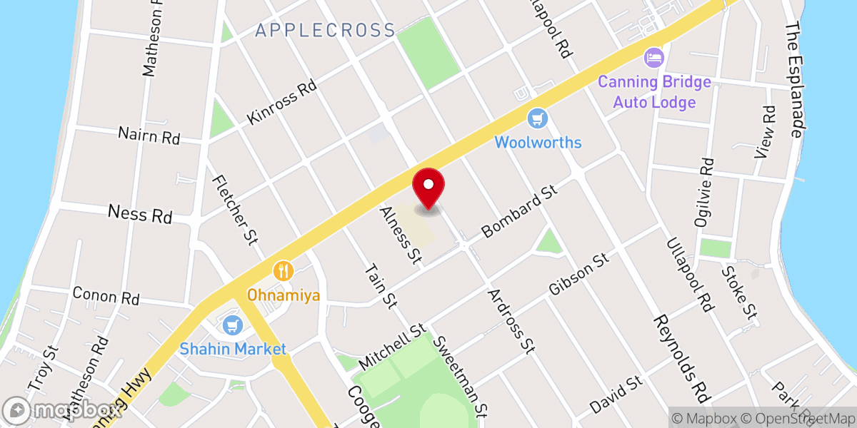 Map showing location of Saint Benedict’s Catholic Church