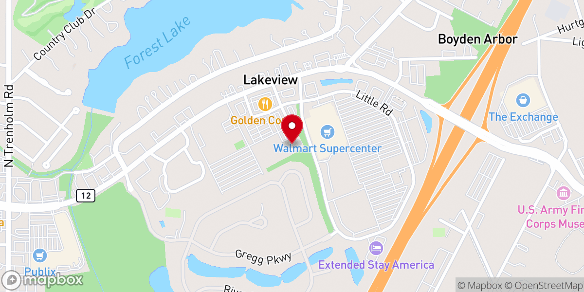 Map showing location of Indian Christian Church