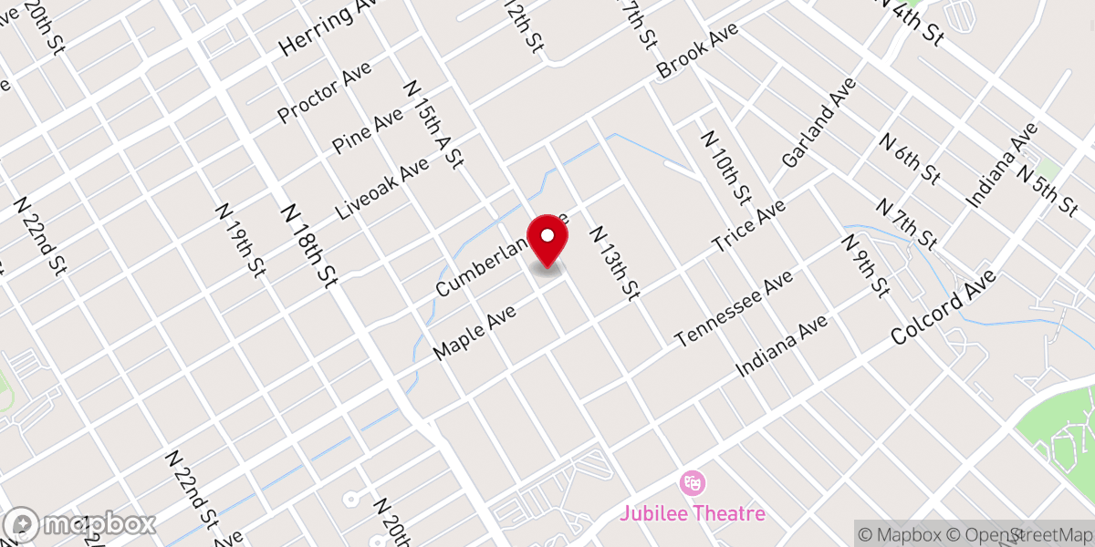 Map showing location of New Life Praise Center
