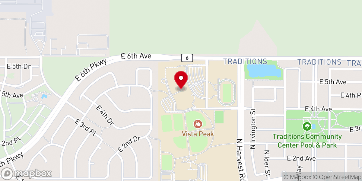 Map showing location of Church at the Creek