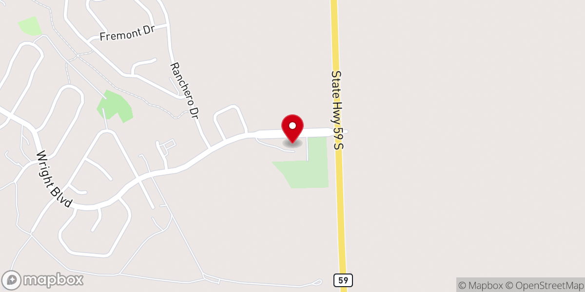 Map showing location of Blessed Sacrament Catholic Church