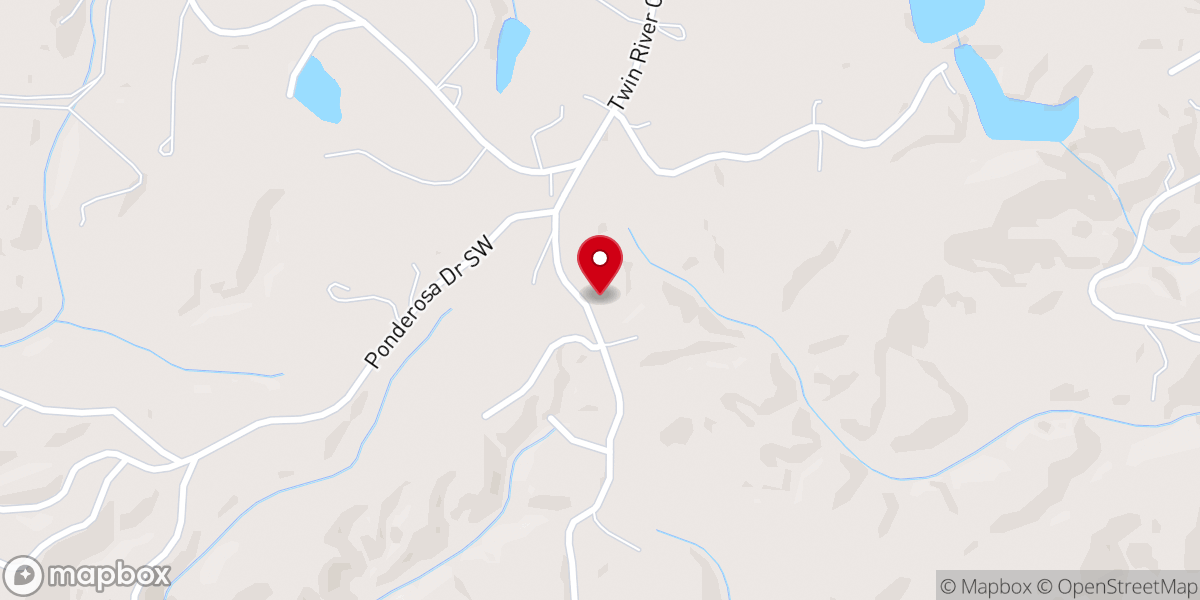 Map showing location of River Road Mission Church
