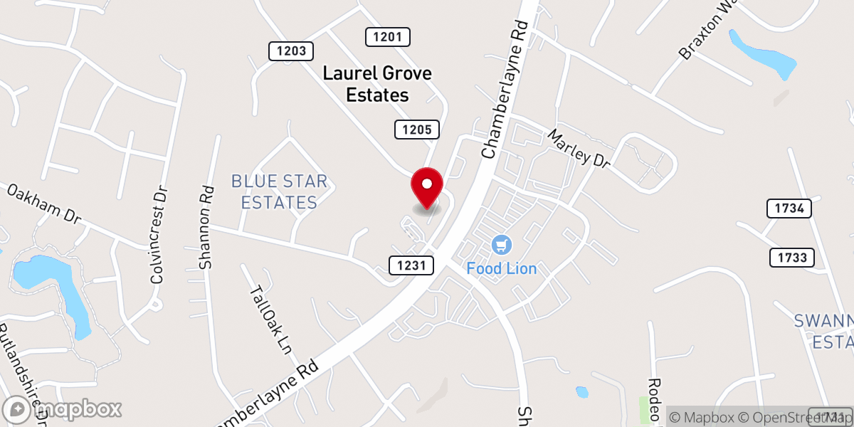 Map showing location of Anointed New Life Baptist Church