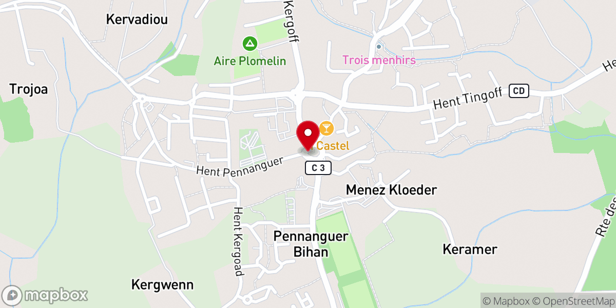 Map showing location of église Saint-Mellon