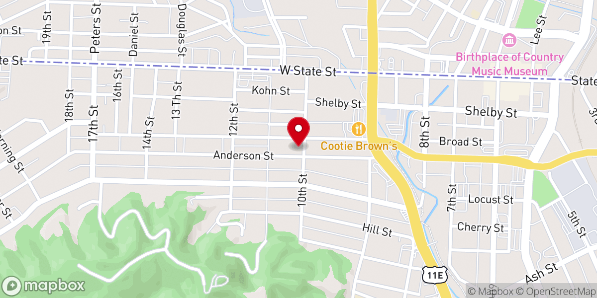 Map showing location of Charity Pentecostal Tabernacle