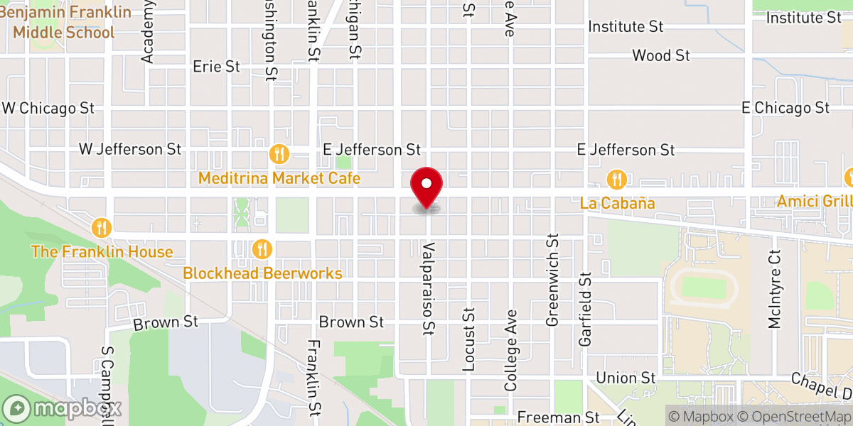 Map showing location of Freedom Vineyard Church