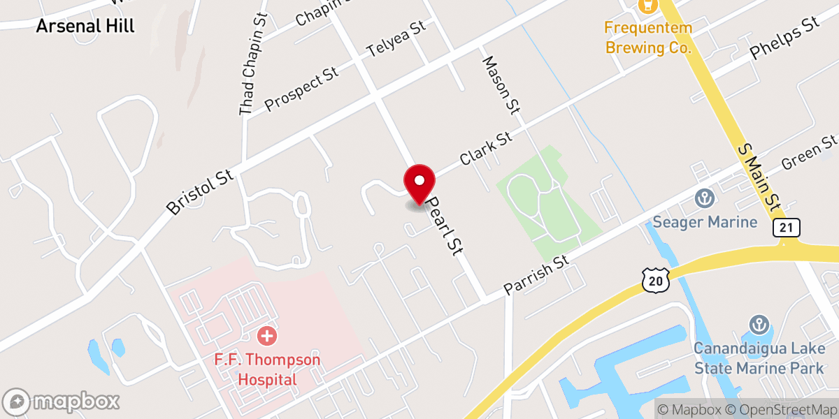Map showing location of Good Shepherd Lutheran Church