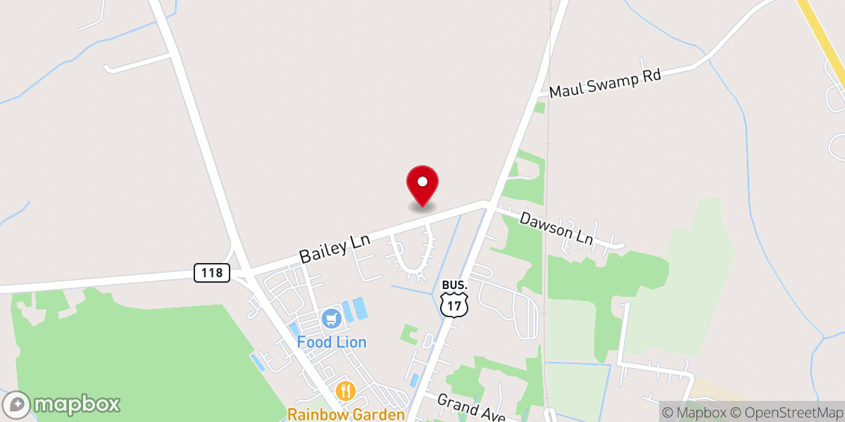 Map showing location of Queen Chapel FWB Church