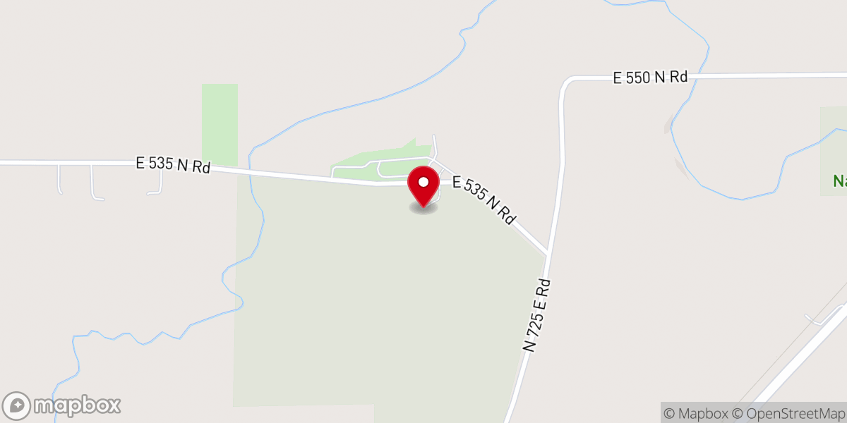 Map showing location of Chapel in the Trees