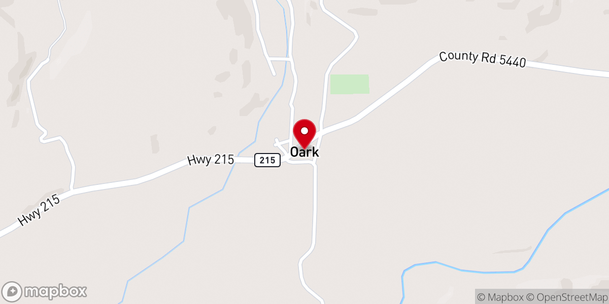 Map showing location of Gloryland Church