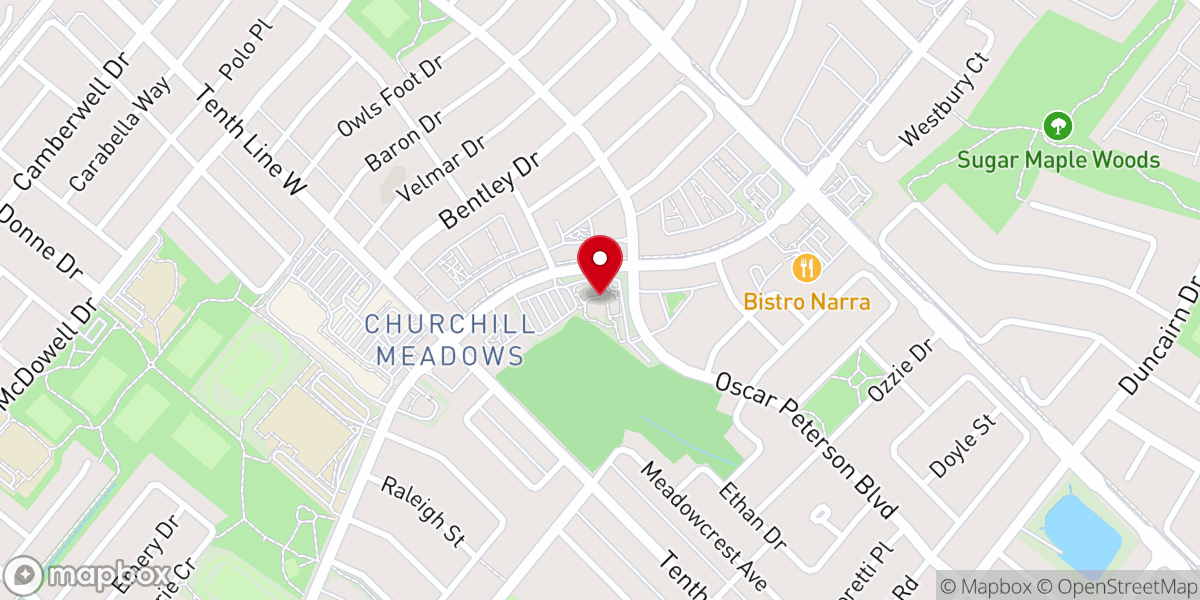 Map showing location of Saint Josephine Bakhita Church