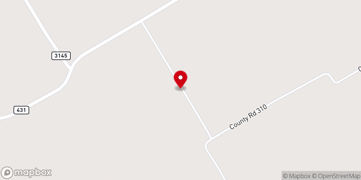 Map showing location of New Salem Church