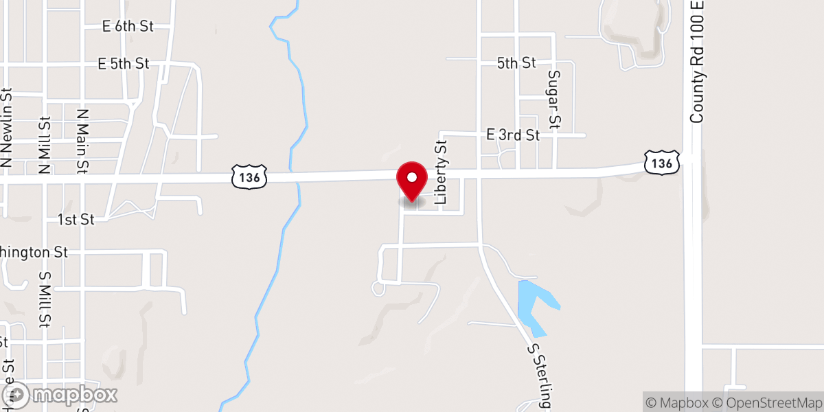 Map showing location of Sterling Christian Parsonage