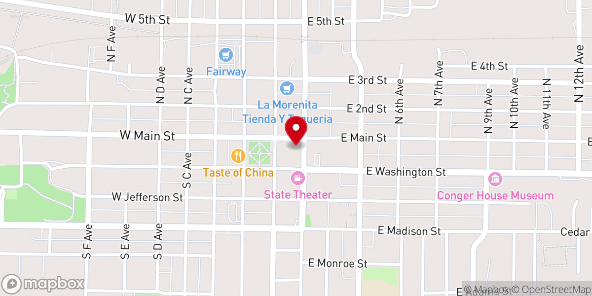Map showing location of CITYPOINT Church