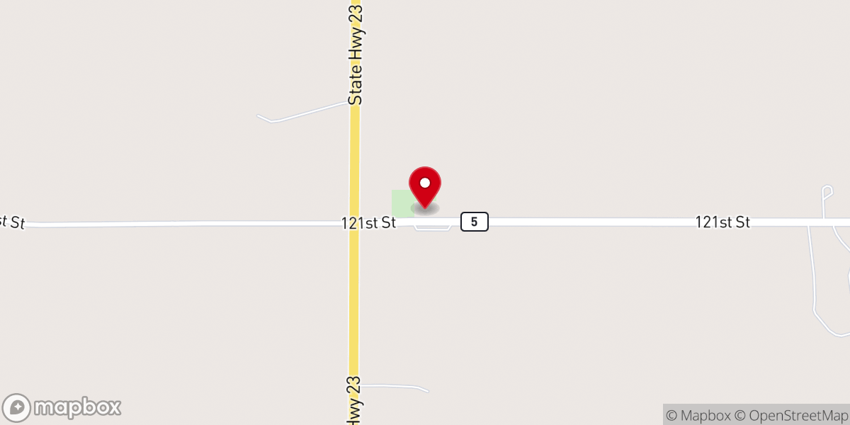 Map showing location of Palisade Lutheran Church